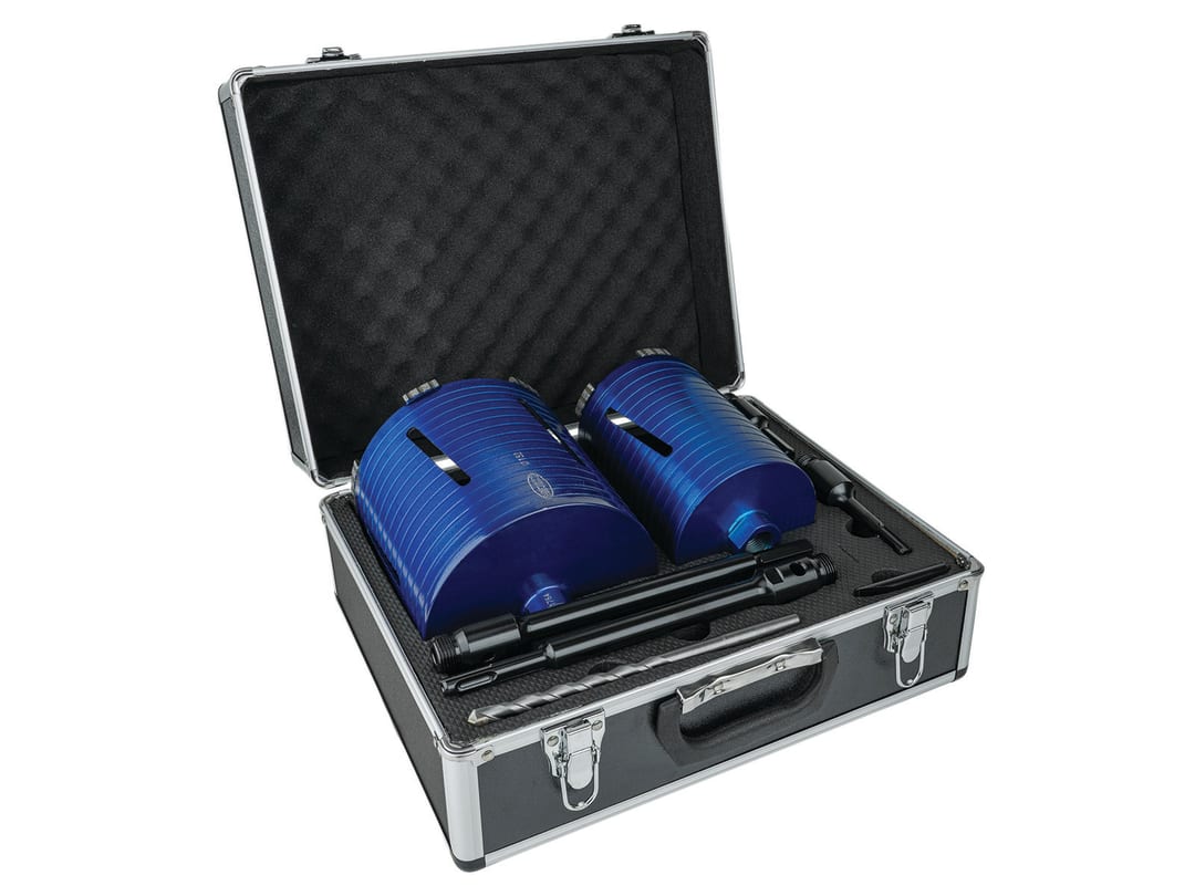 MEXCO Slotted Dry Core Drill XCEL Grade Kit, 8 Piece A11DCDKIT2