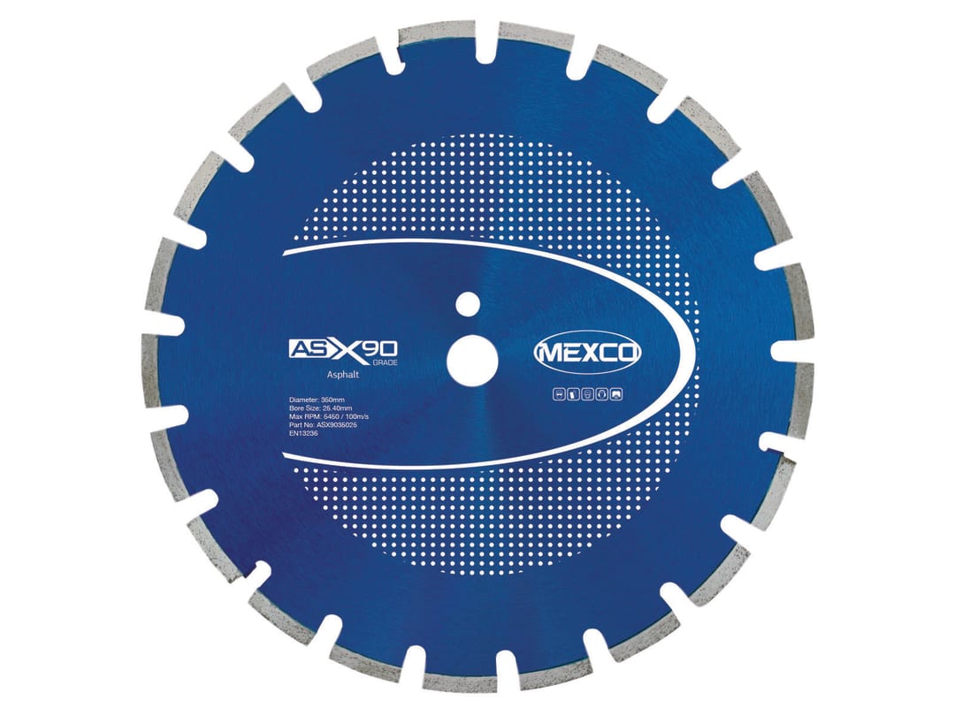 MEXCO Asphalt X90 Grade Diamond Blade 350 x 25.4mm ASX9035025