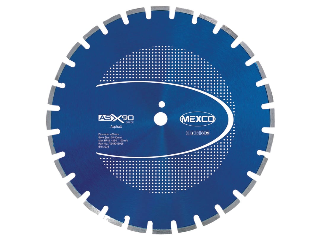 MEXCO Asphalt X90 Grade Diamond Blade 450 x 25mm ASX9045025