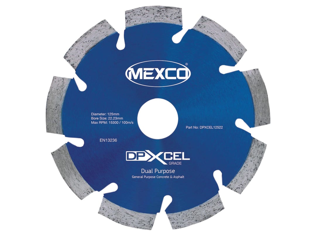 MEXCO XCEL Grade Dual Purpose Diamond Blade 125 x 22mm DPXCEL12522