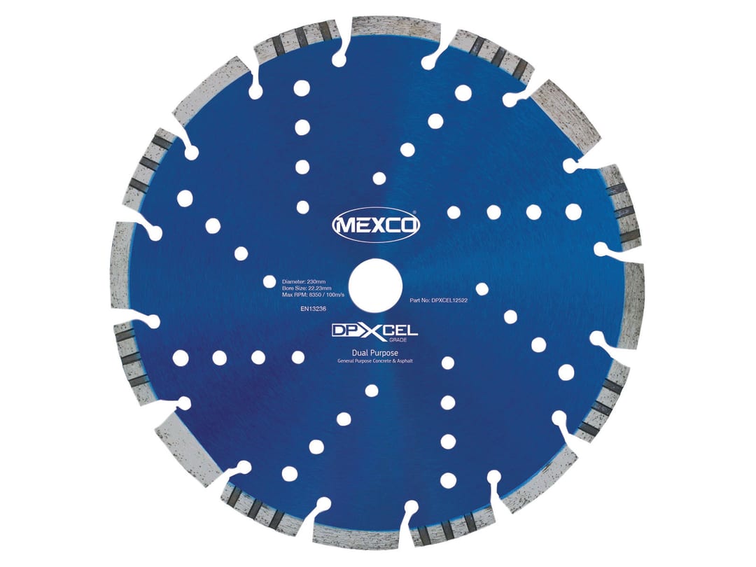 MEXCO XCEL Grade Dual Purpose Diamond Blade 230 x 22mm DPXCEL23022