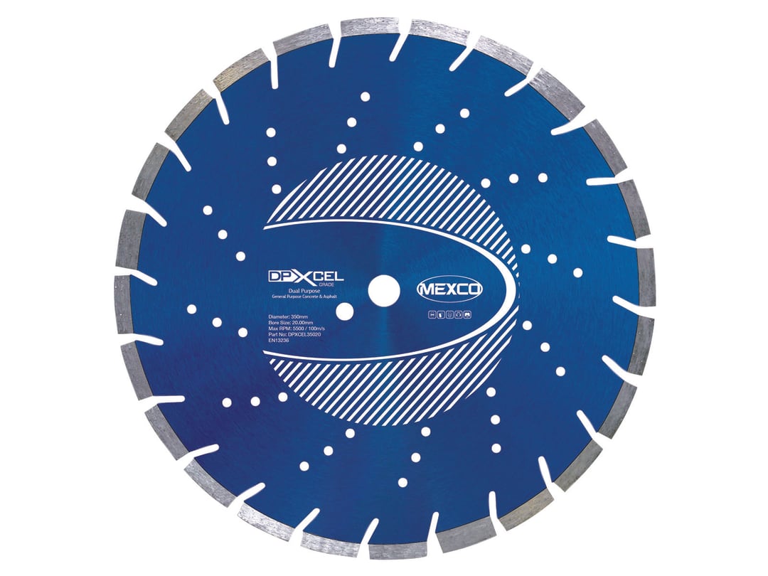 MEXCO XCEL Grade Dual Purpose Diamond Blade 350 x 20mm DPXCEL35020