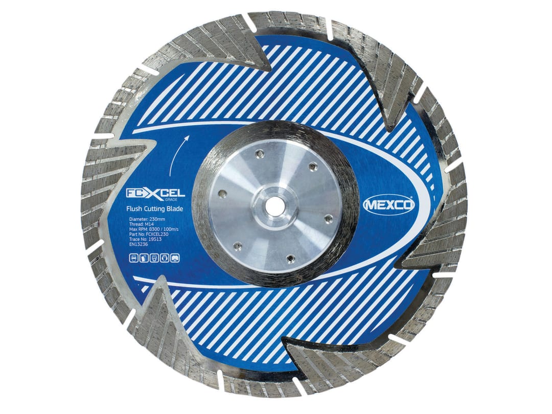 MEXCO FCXCEL Grade Flush Cut Diamond Blade 230 x 22mm FCXCEL23022
