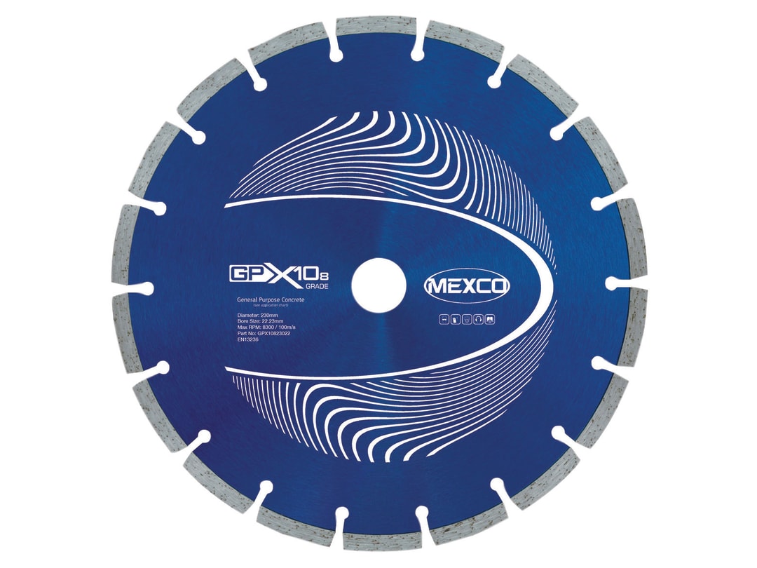 MEXCO GPX10-8 Concrete Diamond Blade 230 x 22mm GPX10823022