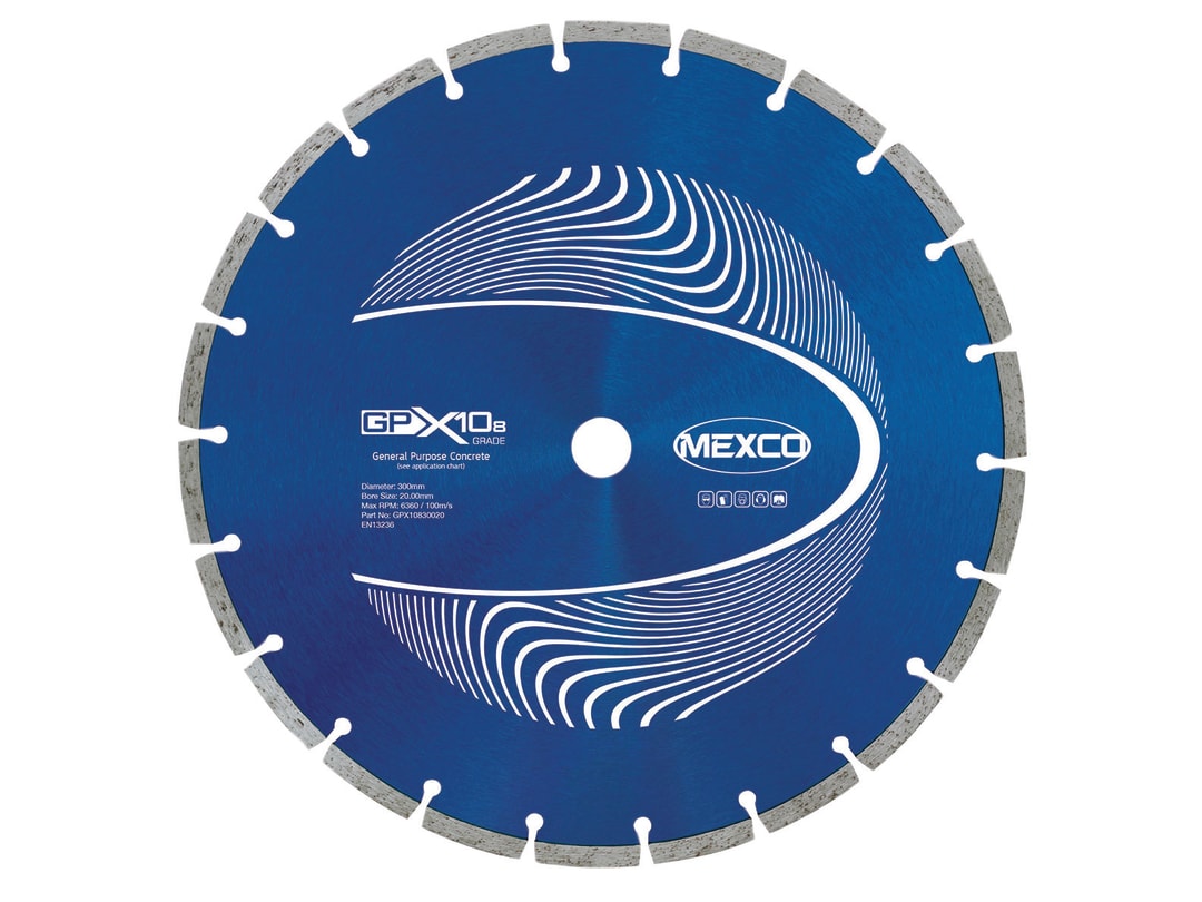 MEXCO GPX10-8 Concrete Diamond Blade 300 x 20mm GPX10830020