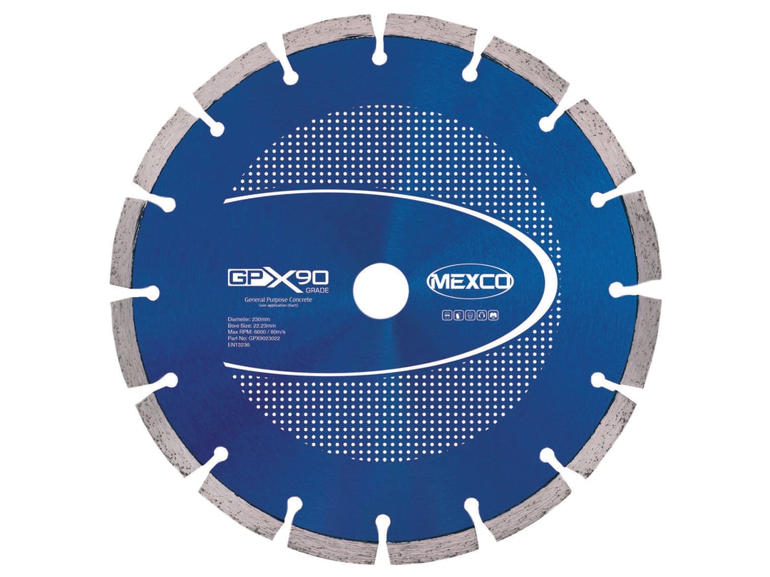 MEXCO GPX90 Concrete Diamond Blade 230 x 22mm GPX9023022