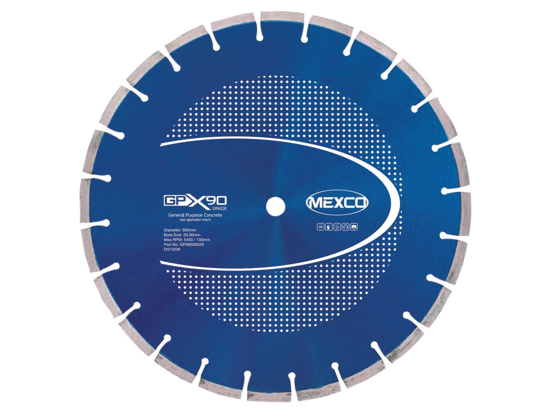 MEXCO GPX90 Concrete Diamond Blade 350 x 20mm GPX9035020