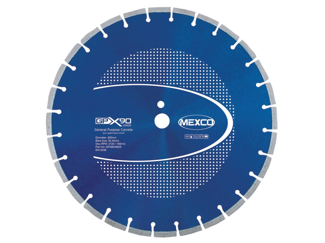 MEXCO GPX90 Concrete Diamond Blade 400 x 25.4mm GPX9040025