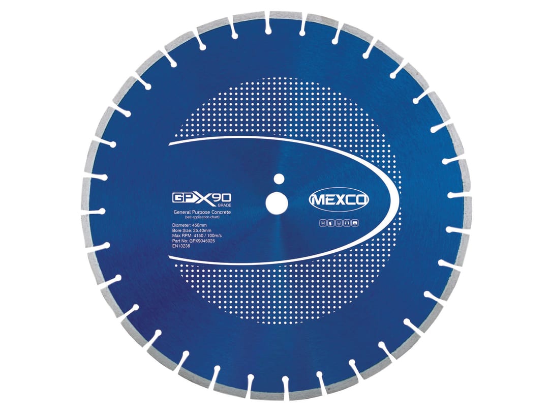 MEXCO GPX90 Concrete Diamond Blade 450 x 25.4mm GPX9045025