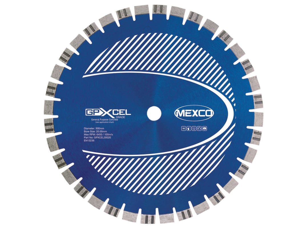 MEXCO XCEL GRADE Concrete Diamond Blade 300 x 20mm GPXCEL30020
