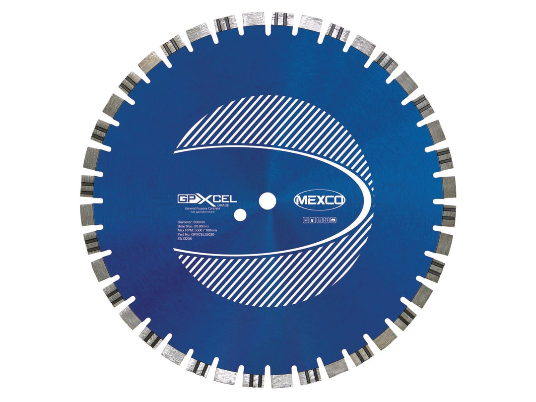 MEXCO XCEL GRADE Concrete Diamond Blade 350 x 20mm GPXCEL35020