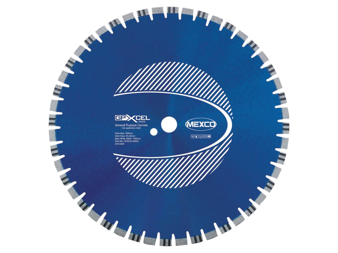 MEXCO XCEL GRADE Concrete Diamond Blade 400 x 25mm GPXCEL40025