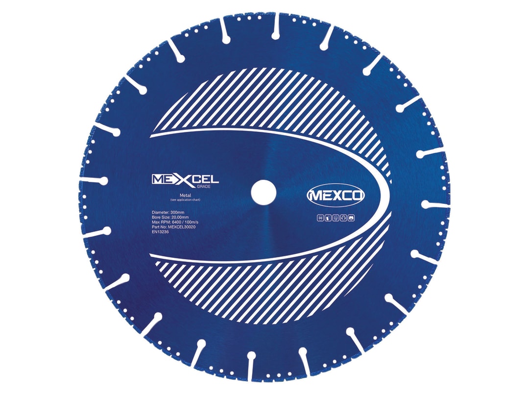 MEXCO XCEL Grade Metal Cut Diamond Blade 300 x 20mm MEXCEL30020