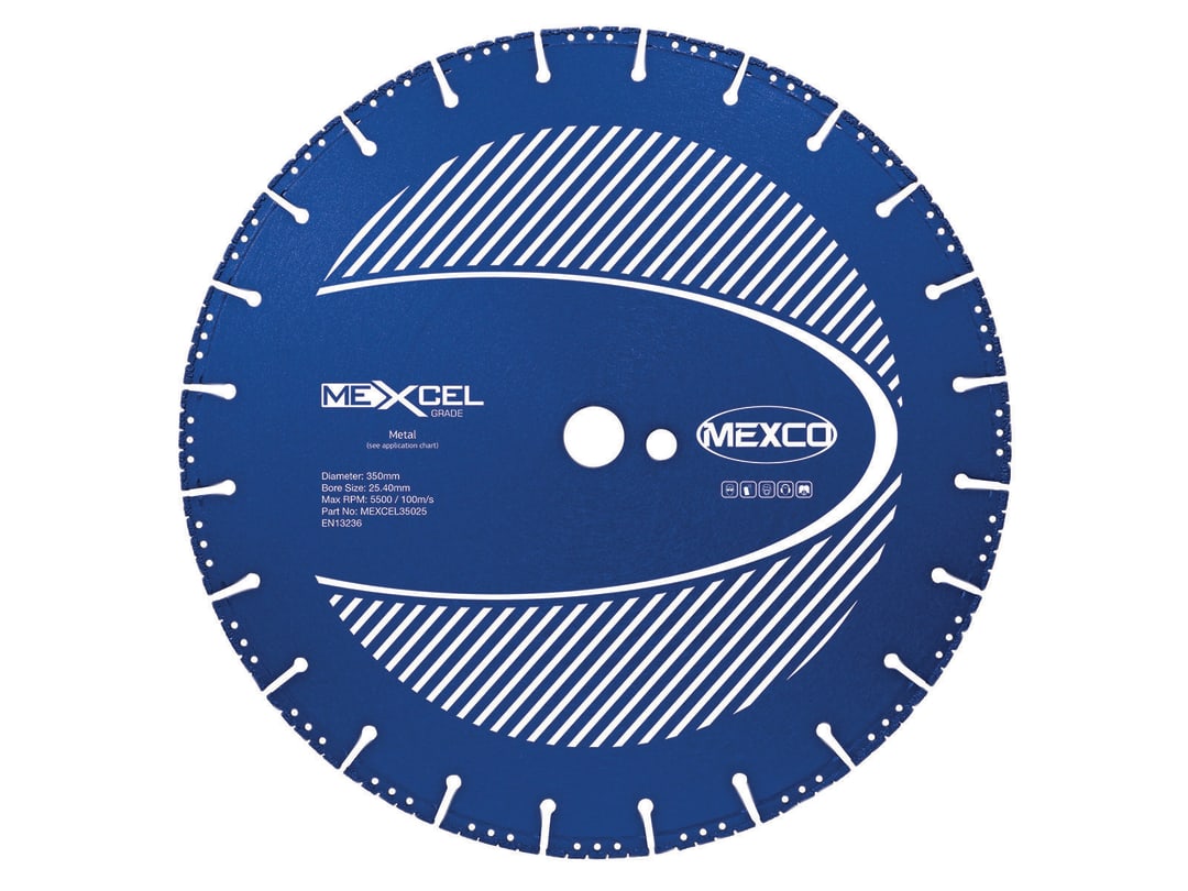 MEXCO XCEL Grade Metal Cut Diamond Blade 350 x 25.4mm MEXCEL35025