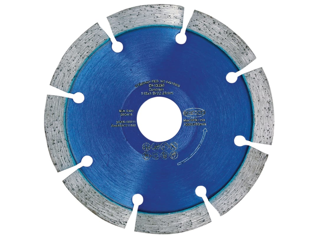 MEXCO RB X10 Radius / Curve Cutting Diamond Blade 115 x 22.23mm RBX1011522