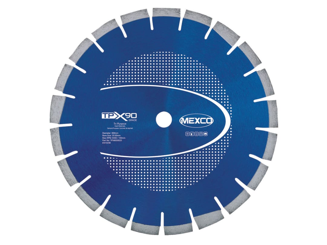 MEXCO TPX90 Tri Purpose Diamond Blade 300 x 20mm TPX9030020