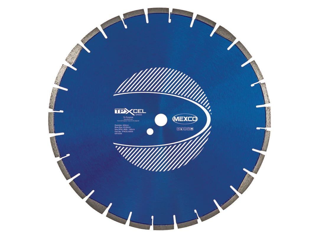 MEXCO XCEL Grade Tri-Purpose Diamond Blade 400 x 20mm TPXCEL40020