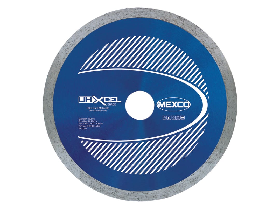 MEXCO UHXCEL Ultra Hard Materials Diamond Blade 150 x 22mm UHXCEL15022