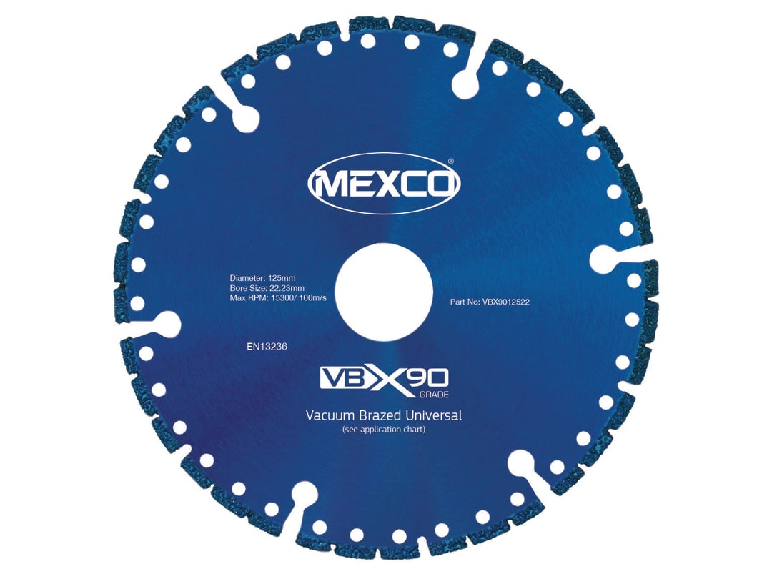 MEXCO VBX90 Grade Universal Diamond Blade 125 x 22mm VBX9012522