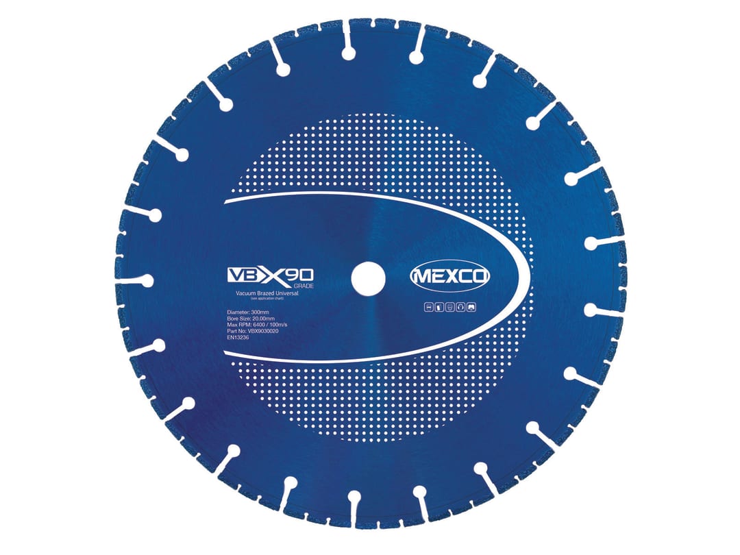 MEXCO VBX90 Grade Universal Diamond Blade 300 x 20mm VBX9030020
