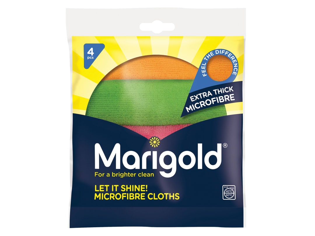 Marigold Marigold Microfibre Cloths Shine x 4 FH150442 173706