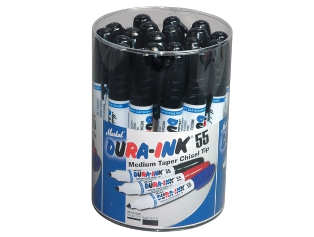 Markal DURA-INK® 55 Medium Taper Marker Black (Tub 20) MRK-96078