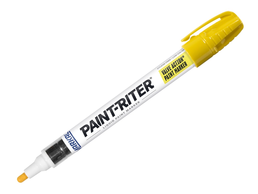 Markal Paint-Riter® Valve Action® Paint Marker Yellow MRK-96801C