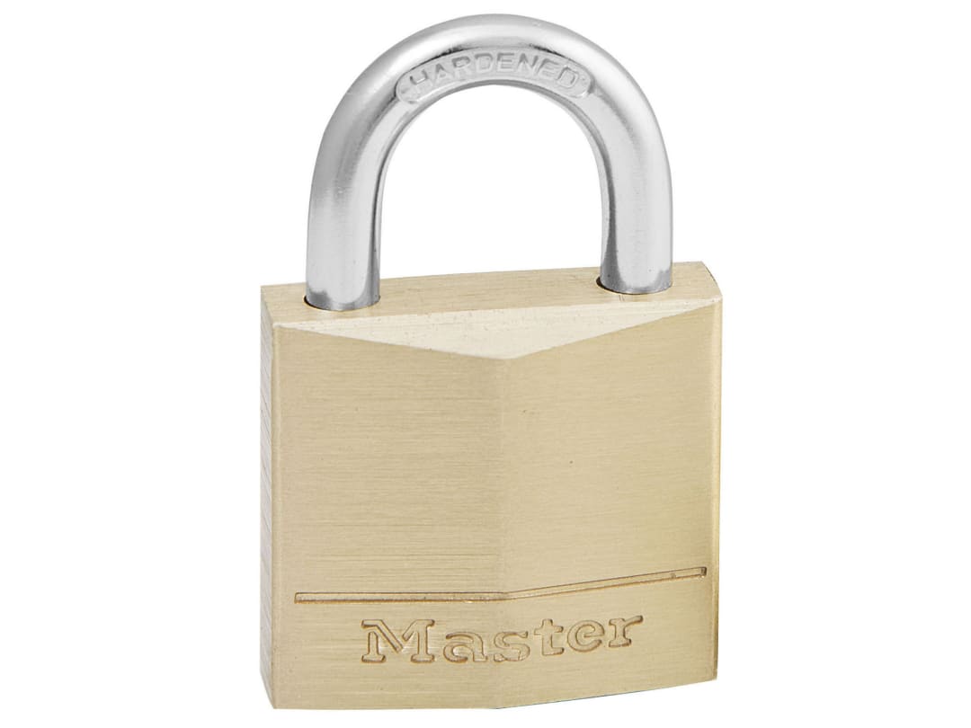 Master Lock Solid Brass 30mm Padlock 4-Pin 130EURD