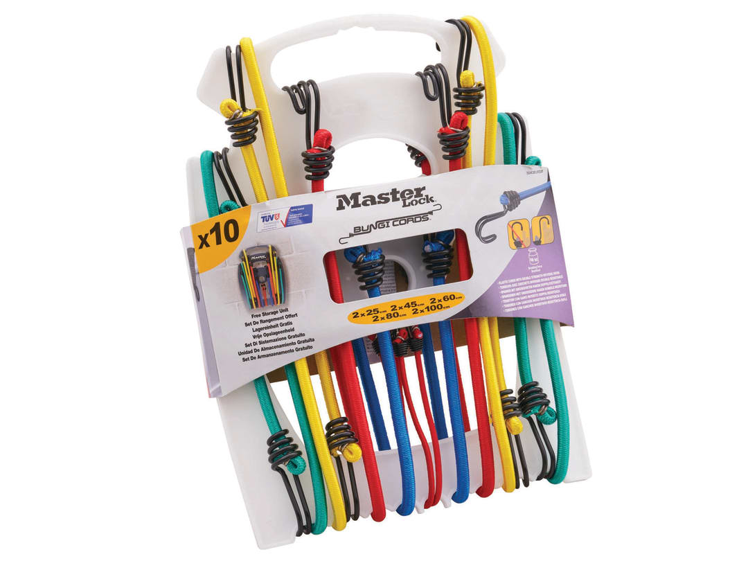 Master Lock Twin Wire™ Bungee Organiser 10 Piece 3043EURDAT