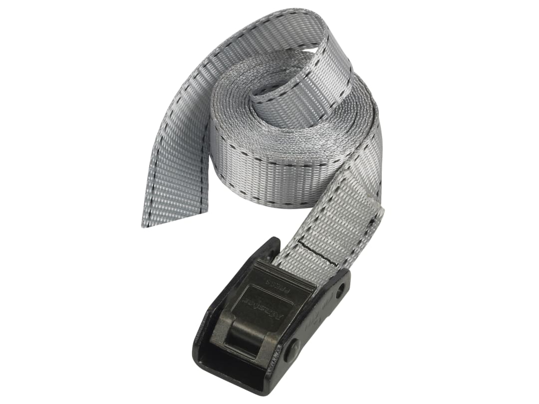 Master Lock Lashing Strap with Metal Buckle, Grey 5m 150kg (Single) 3112EURDAT