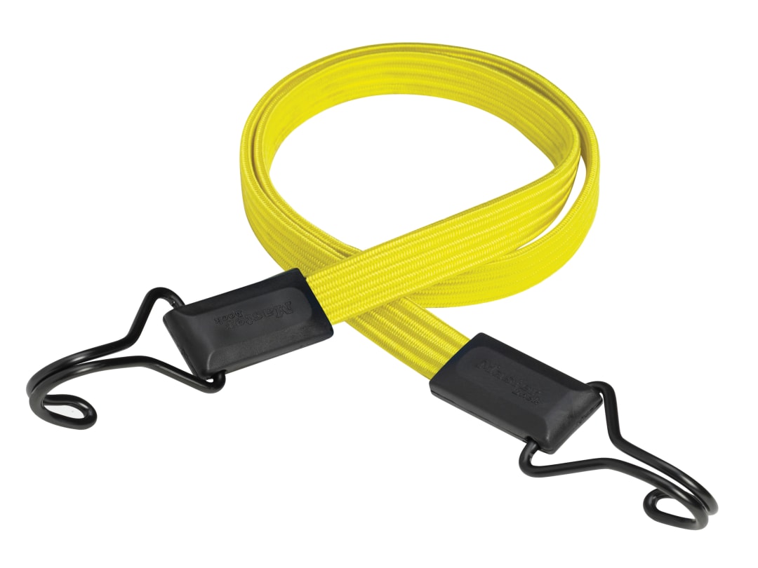 Master Lock Flat Bungee 100cm Yellow Double Hook 3226EURDAT