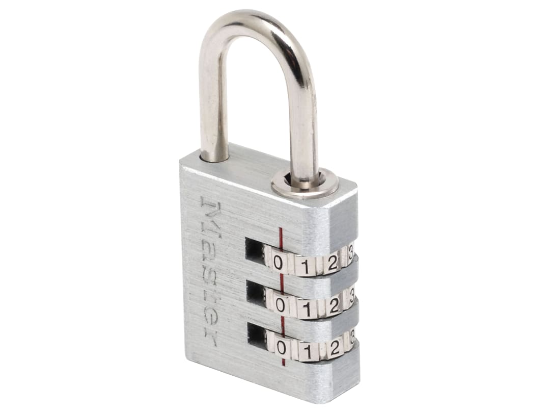 Master Lock Aluminium 30mm 3-Digit Combination Padlock 7630EURD