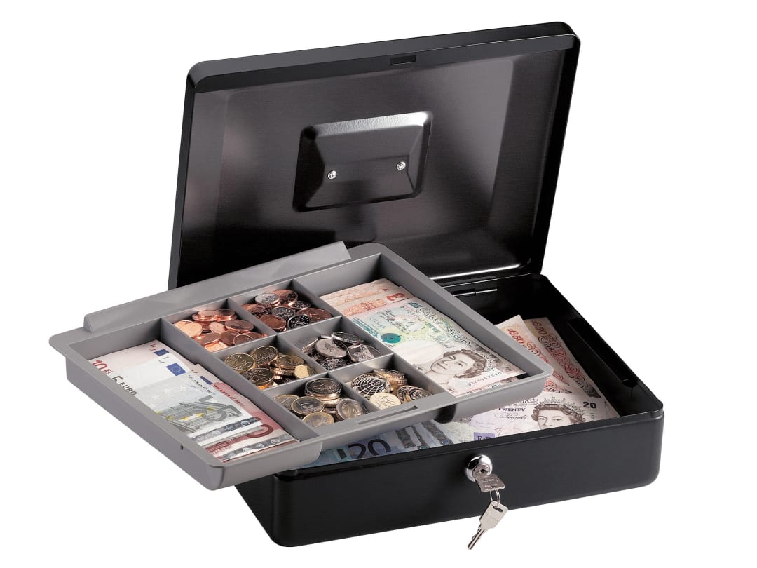 Master Lock Medium Cash Box with Keyed Lock CB-12ML