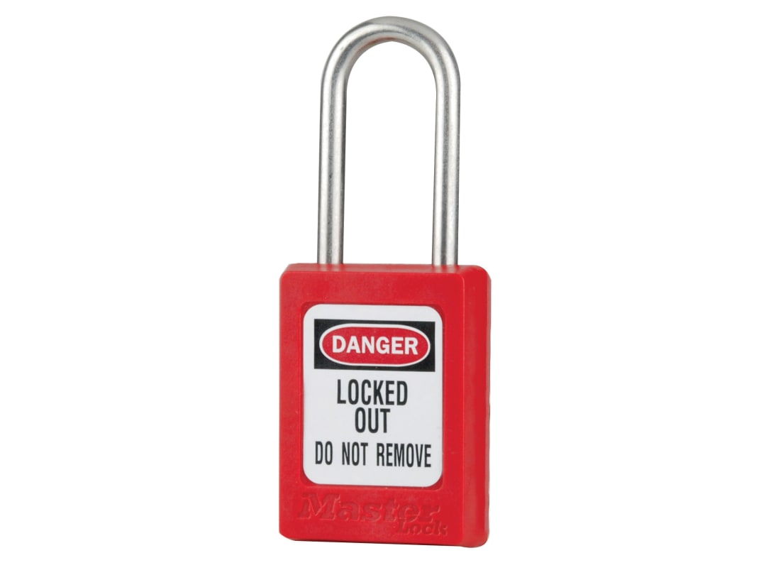 Master Lock Lockout Padlock – 35mm Body & 4.76mm Stainless Steel Shackle S31RED