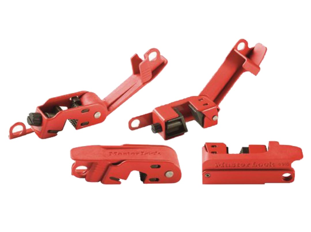 Master Lock Griptight Circuit Breaker Lockout Set (491B + 493B) 506