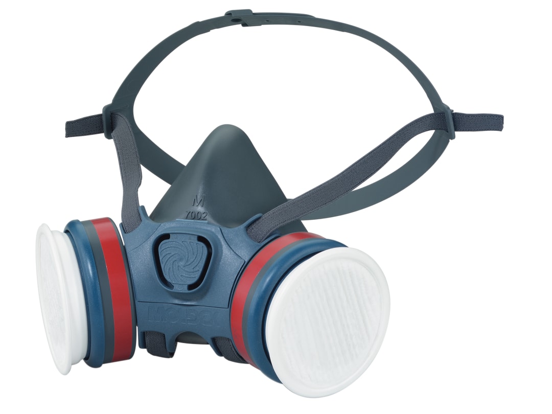Moldex Series 7000 Half Mask (Medium) + 2 x A2P3 R Filters + Storage Box 723202