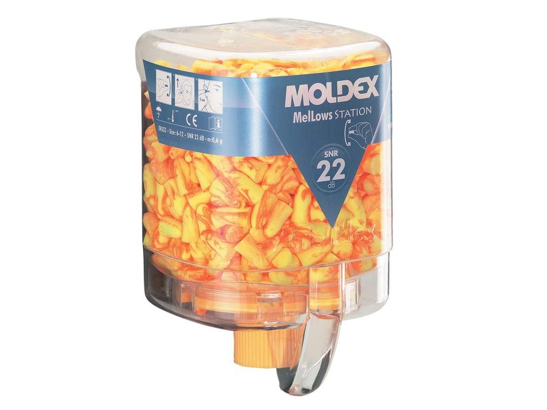 Moldex Disposable Foam Earplugs MelLows® Station SNR 22 dB (250 Pairs) 762501