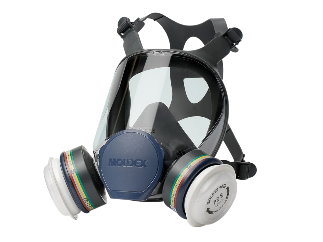 Moldex Series 9000 Full Face Mask (Medium) + 2 x ABEK1P3 R Filters 943201