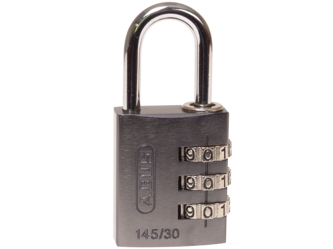 ABUS Mechanical 145/30 30mm Aluminium Combination Padlock Titanium 46585 10046585-01