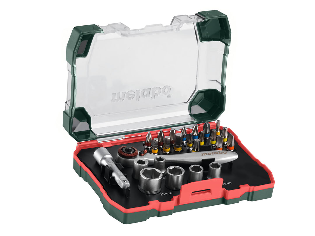 Metabo Bit Set, 26 Piece 626701000
