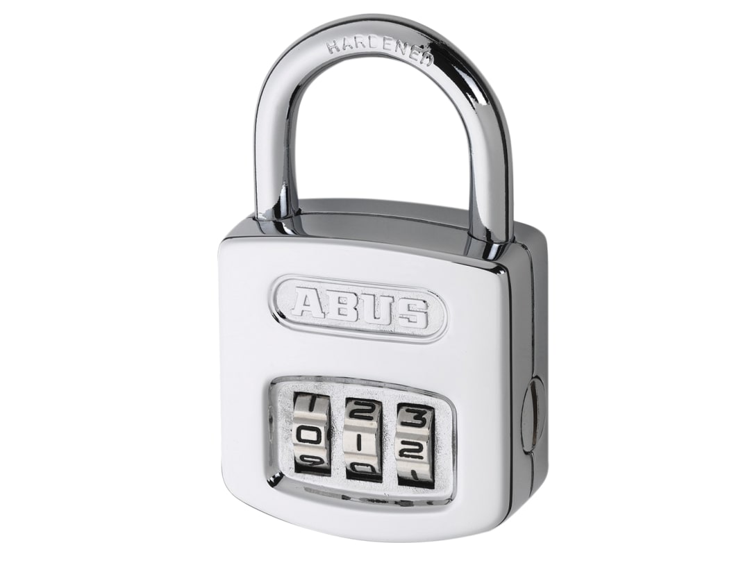 ABUS Mechanical 160/50 50mm Steel Case Die-Cast Body Combination Padlock (4-Digit) Carded 10032076-01