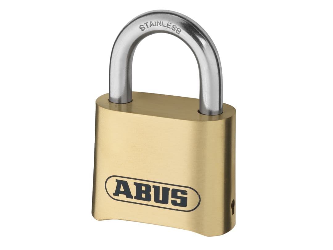 ABUS Mechanical 180IB/50 50mm Brass Body Combination Padlock (4-Digit) Carded 10032074-01