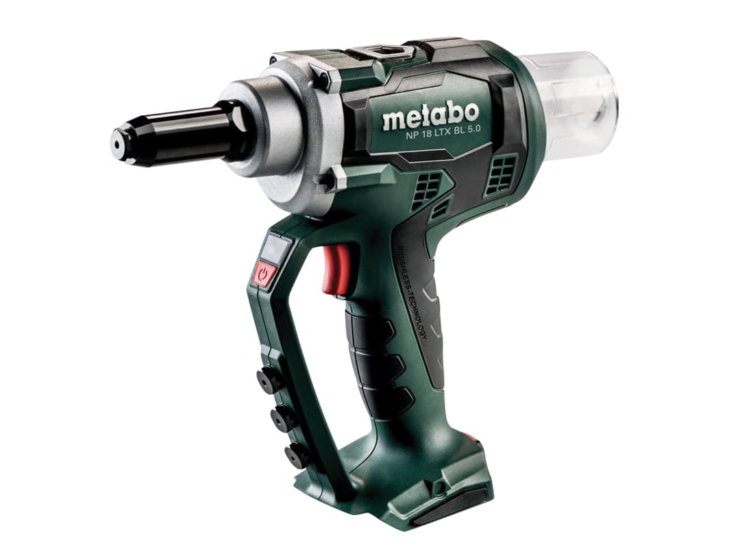 Metabo NP 18 LTX BL 5.0 Brushless Rivet Gun + metaBOX 18V Bare Unit 619002840