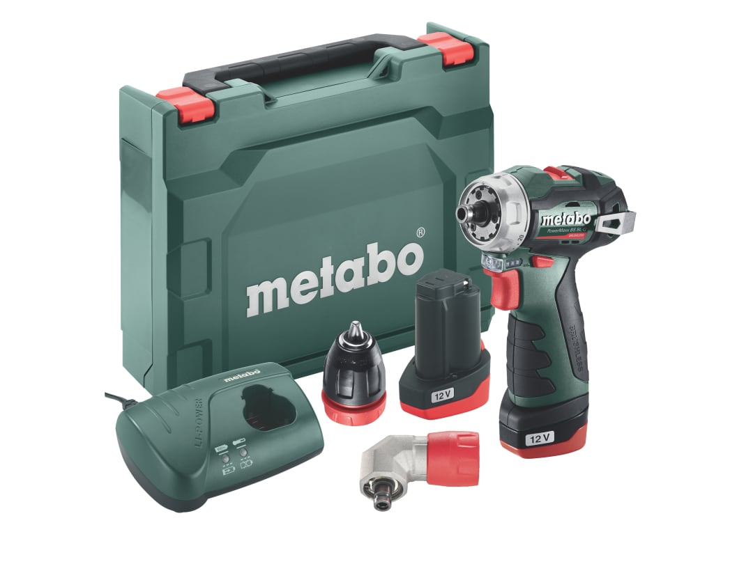 Metabo PowerMaxx BS BL Q Brushless Drill/Screwdriver 12V 2 x 2.0Ah Li-ion 601749590