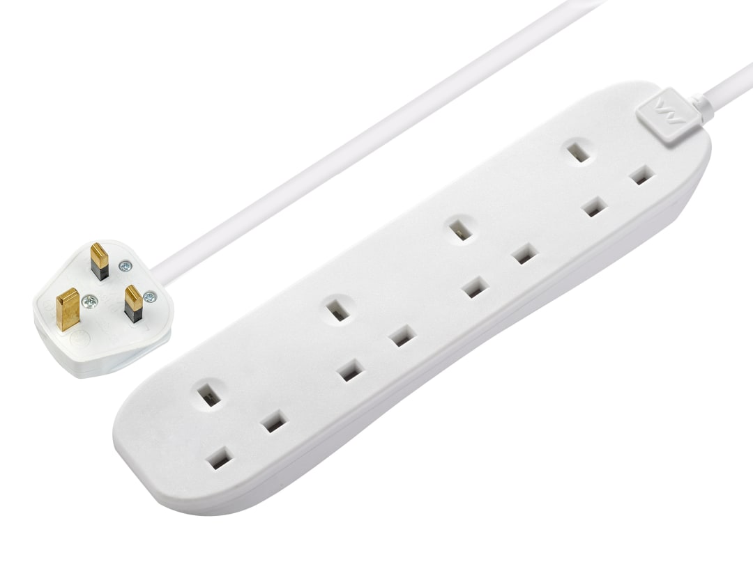 Masterplug Trailing Extension Lead 4 Gang 13A 5m BFG5N-MP BFG5N-MP