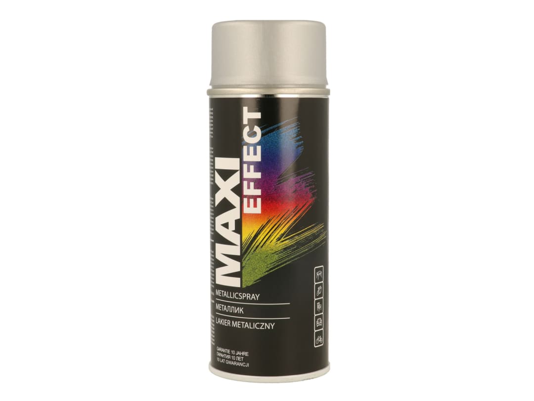 MAXICOLOR Spray Paint Metallic Silver 400ml MX0021 MX0021