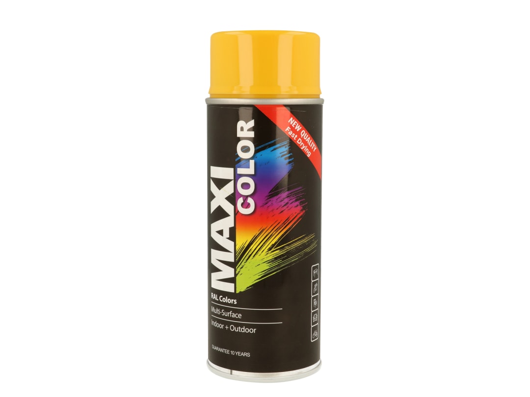 MAXICOLOR Spray Paint Gloss Gold Yellow 400ml MX1004 MX1004