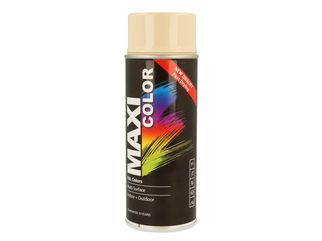 MAXICOLOR Spray Paint Gloss Light Ivory 400ml MX1015 MX1015