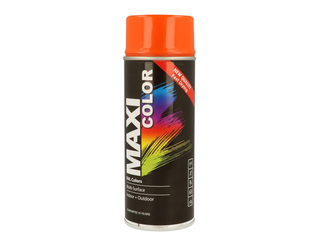 MAXICOLOR Spray Paint Gloss Pure Orange 400ml MX2004 MX2004