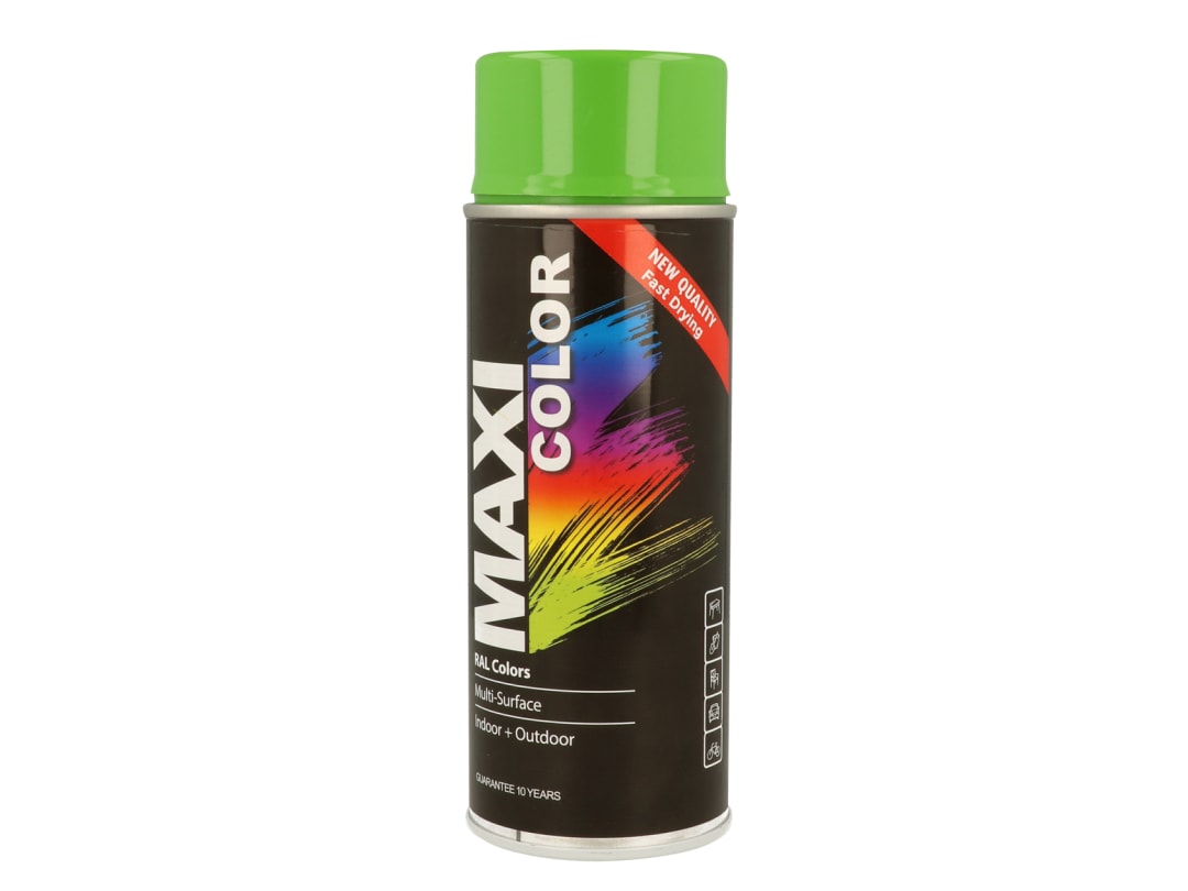 MAXICOLOR Spray Paint Gloss Yellow Green 400ml MX6018 MX6018
